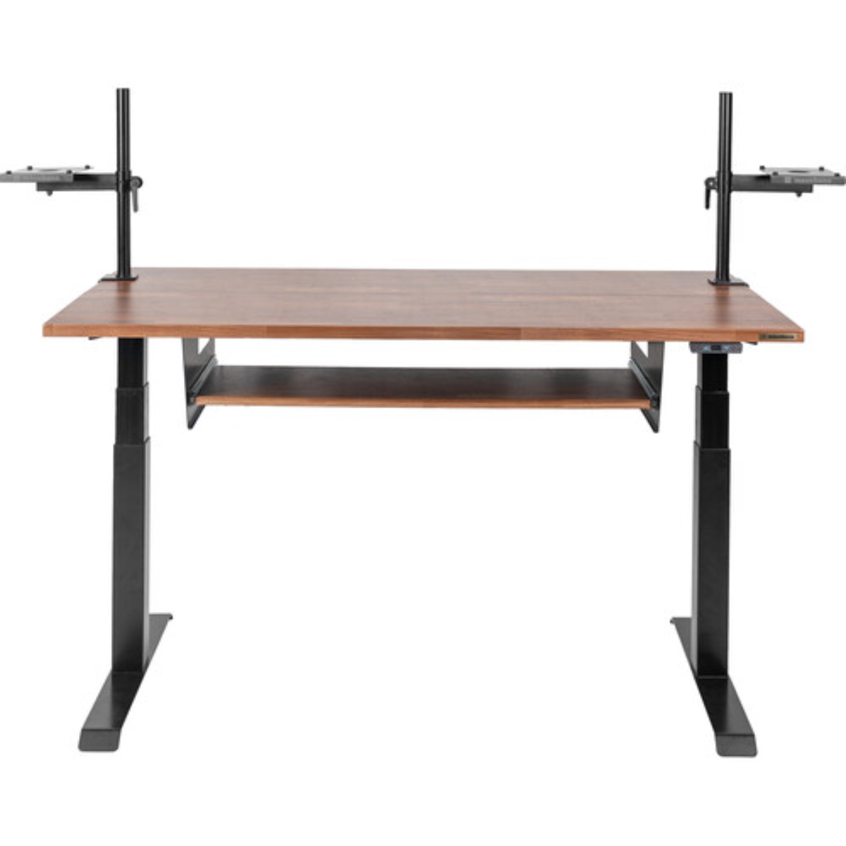Wavebone Starship Wood | Height Adjustable Studio Desk | Standing Workstation with Keyboard Tray