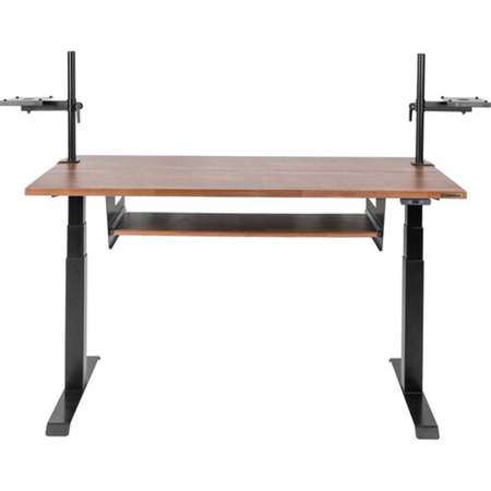 Wavebone Starship Wood | Height Adjustable Studio Desk | Standing Workstation with Keyboard Tray