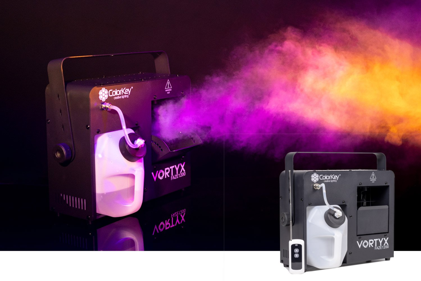 ColorKey VORTYX Faze 1200 | 1200W Faze Machine with 3000 CFM | Fast Heat-Up & Long Runtime