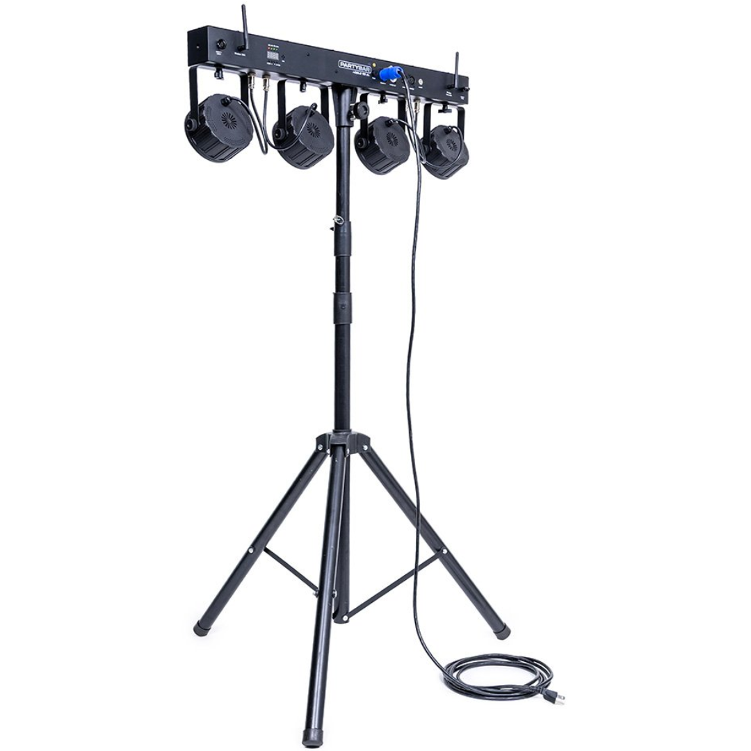 ColorKey PartyBar Mobile 100 EL | Wireless LED Lighting System | Battery-Powered with Stand & Case