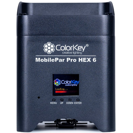 ColorKey MobilePar Pro Hex 6 4-Pack | Wireless Battery Uplights with Case | RGBAW-UV 6x12W LEDs