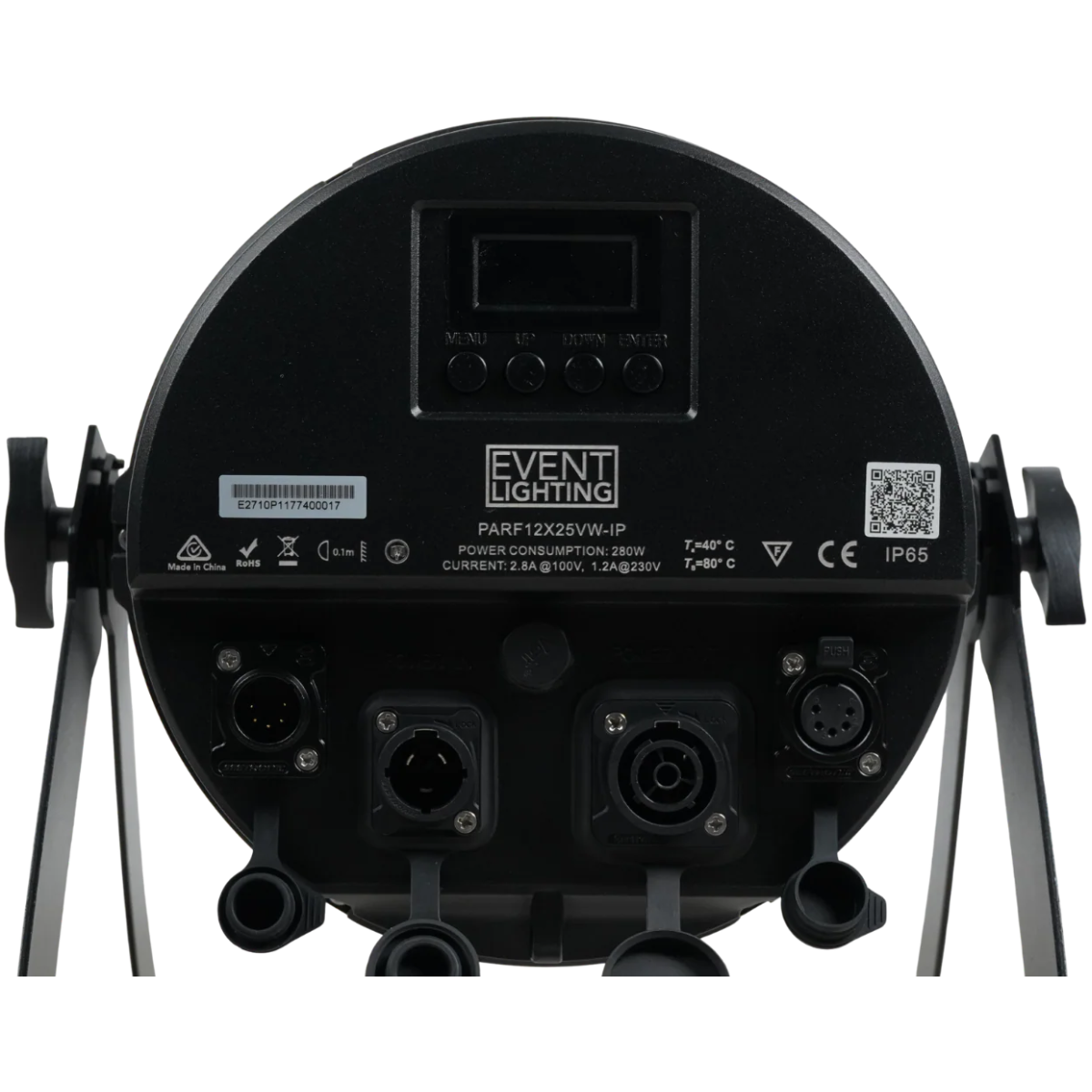 Event Lighting PARF12X25VWIP | 12x25W Variable White LEDs | IP65 Par with Electronic Frost
