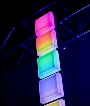 Blizzard Lighting InfiniPix Lil Spektro | Pixel-Mappable RGB Tower | 196 LEDs & Silent Fanless Design