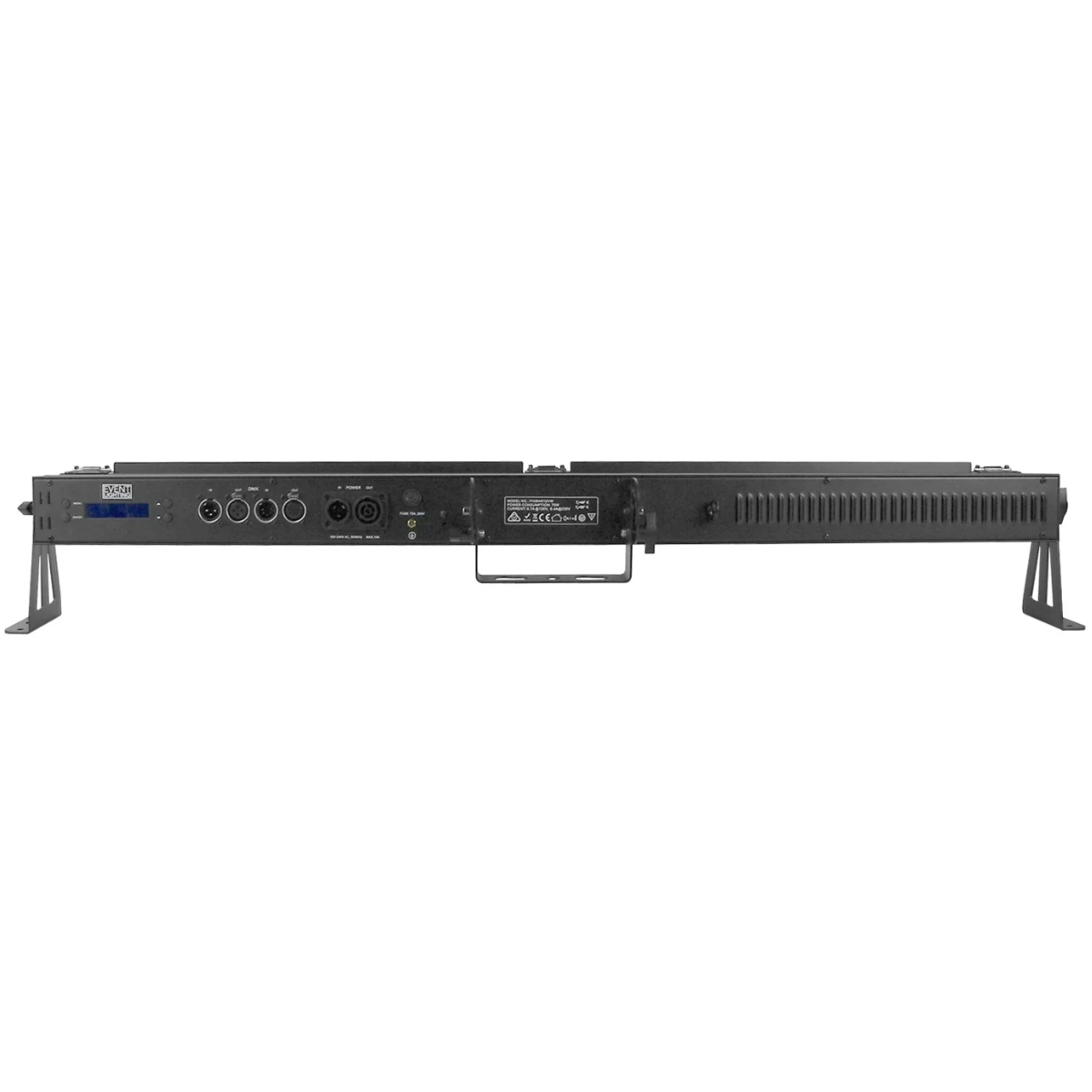 Event Lighting PIXBAR12H | 12x12W RGBWAU LED Pixel Bar | True1 Power with Barndoor