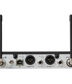 Shure SLXD4D+ - G57 | Dual-Channel Digital Receiver | 470-608 MHz Wideband RF