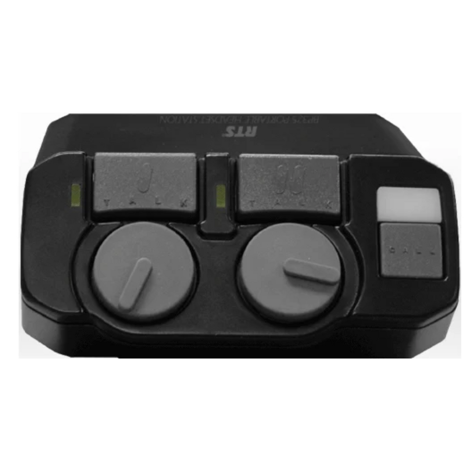 RTS BP325 BLACK | 2-Channel Portable Beltpack Station for RTS Two-Wire Intercom Systems