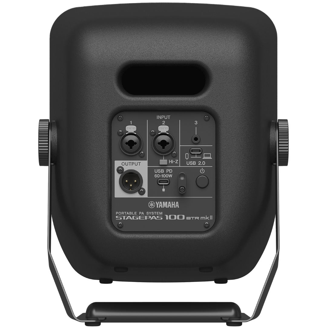 Yamaha STAGEPAS 100BTR mkII | 100W Battery-Powered PA with Bluetooth | 6.5in Coaxial Driver for Live Sound Anywhere