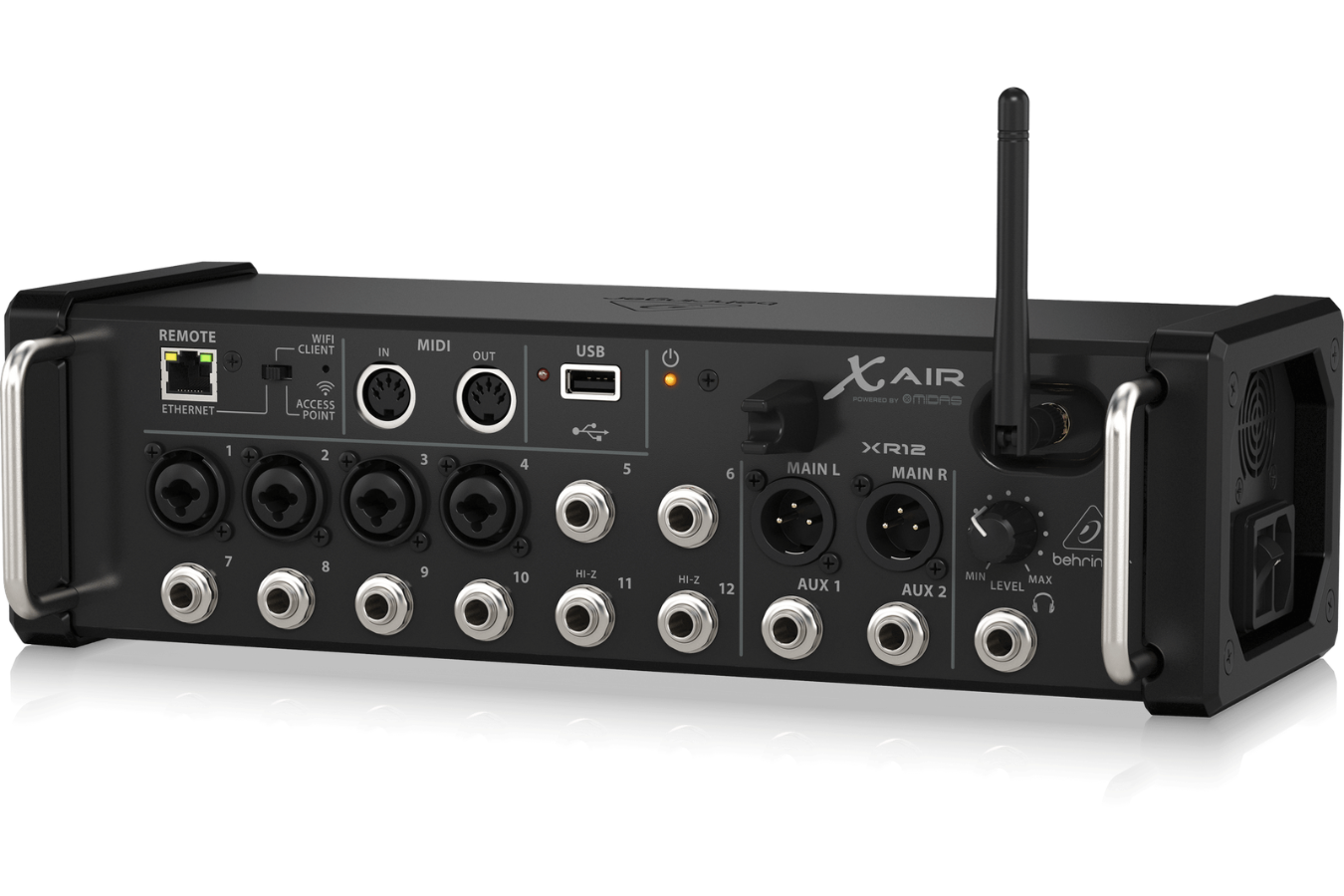 Behringer XR12 | 12 Input Digital Mixer with WiFi | Tablet Controlled Rack Mixer with USB Recording