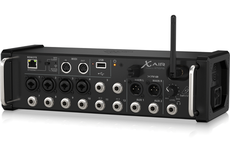Behringer XR12 | 12 Input Digital Mixer with WiFi | Tablet Controlled Rack Mixer with USB Recording