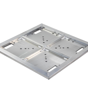 Show Solutions BP3030-ALU-R1  | 30in x 30in Raised Aluminum Base Plate | Heavy-Duty 12mm Stage Mounting Plate