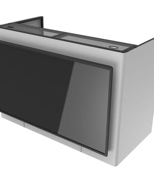 Odyssey DJBOOTHM65OP | DJ Booth with 65in TV Mount | Adjustable Tier & Cable Ports