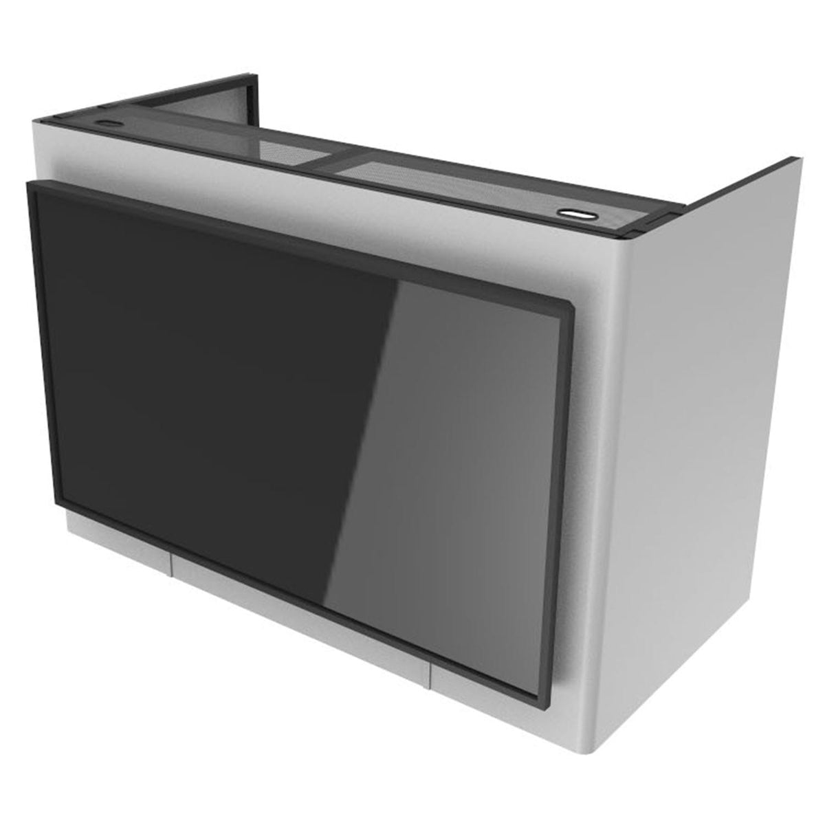 Odyssey DJBOOTHM65OP | DJ Booth with 65in TV Mount | Adjustable Tier & Cable Ports