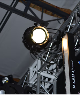 Rasha Zum Cob | 100W COB Par - 3000K Tungsten Look | 9º–30º Manual Zoom Beam