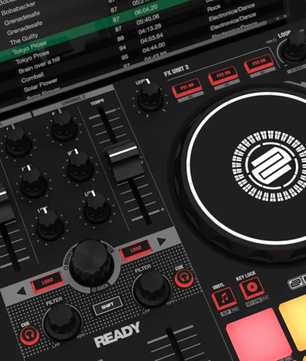 Reloop Ready | Compact 2-Deck DJ Controller for Serato | 16 RGB Pads & Scratch Bank Support