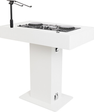 Magma MGA51000 | Groove Terminal DJ Podium | Mobile Booth with Laptop Mounts