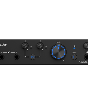 Fender Quantum LT 4 | 4x2 USB-C Interface | Dual 75dB MAX-HD Preamps with Loopback