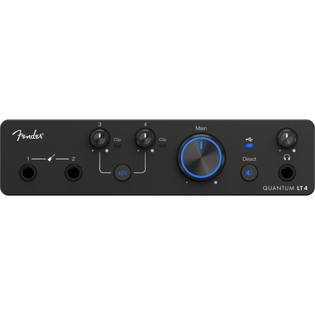 Fender Quantum LT 4 | 4x2 USB-C Interface | Dual 75dB MAX-HD Preamps with Loopback