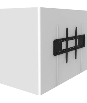 Odyssey DJBOOTHM65OP | DJ Booth with 65in TV Mount | Adjustable Tier & Cable Ports