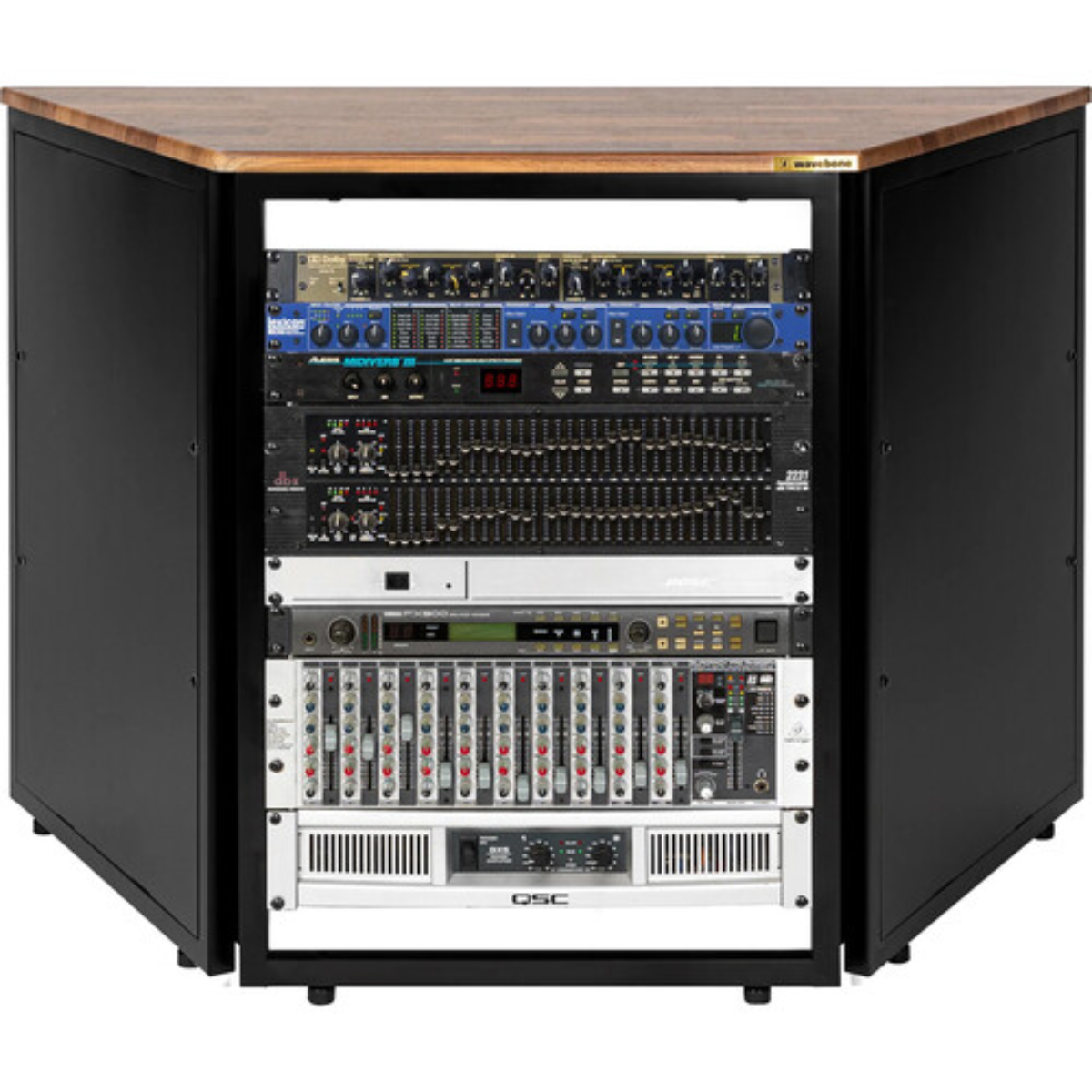 Wavebone Satel 13U Rackmount Case | 13U Studio Rack Cabinet | Removable Panels with Heat Dissipation