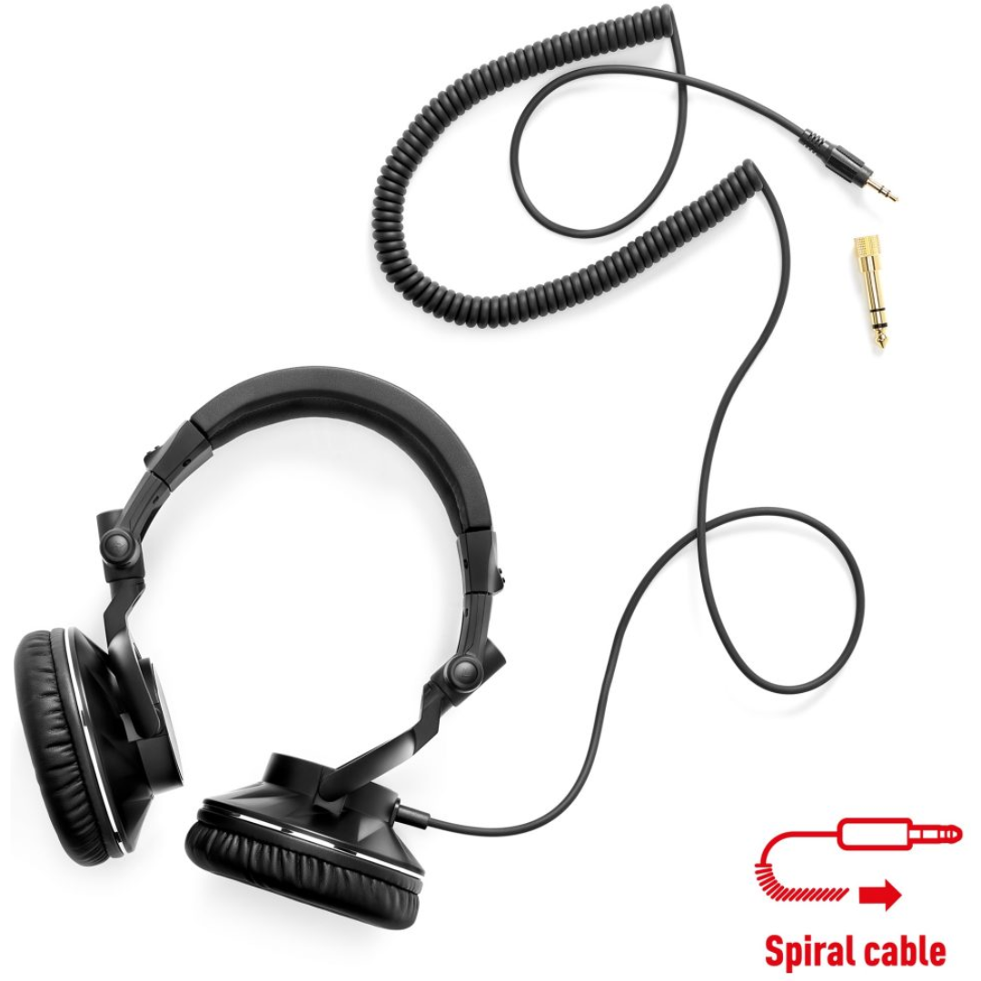 Hercules HDP DJ60 | Closed-Back DJ Headphones | 50mm Drivers & Passive Noise Isolation