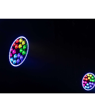 ColorKey Halo Par HEX 18P | 18x10W RGBWA+UV LEDs | 6-Zone Pixel Wash with 34-Zone Halo