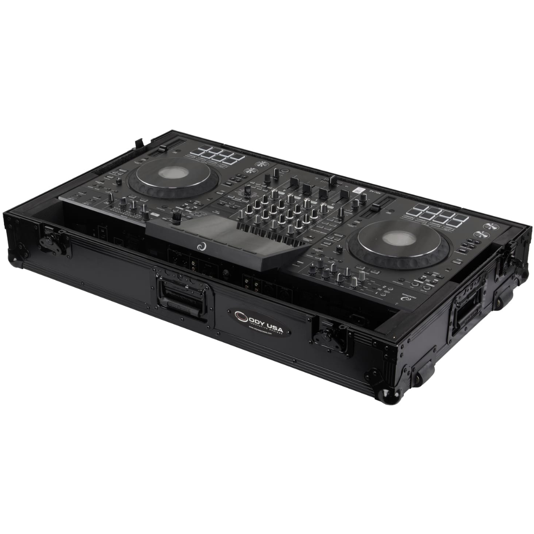 Odyssey RC-XDJAZWBL | Black Wheeled Road Case for XDJAZ | Lightweight Protective DJ Case