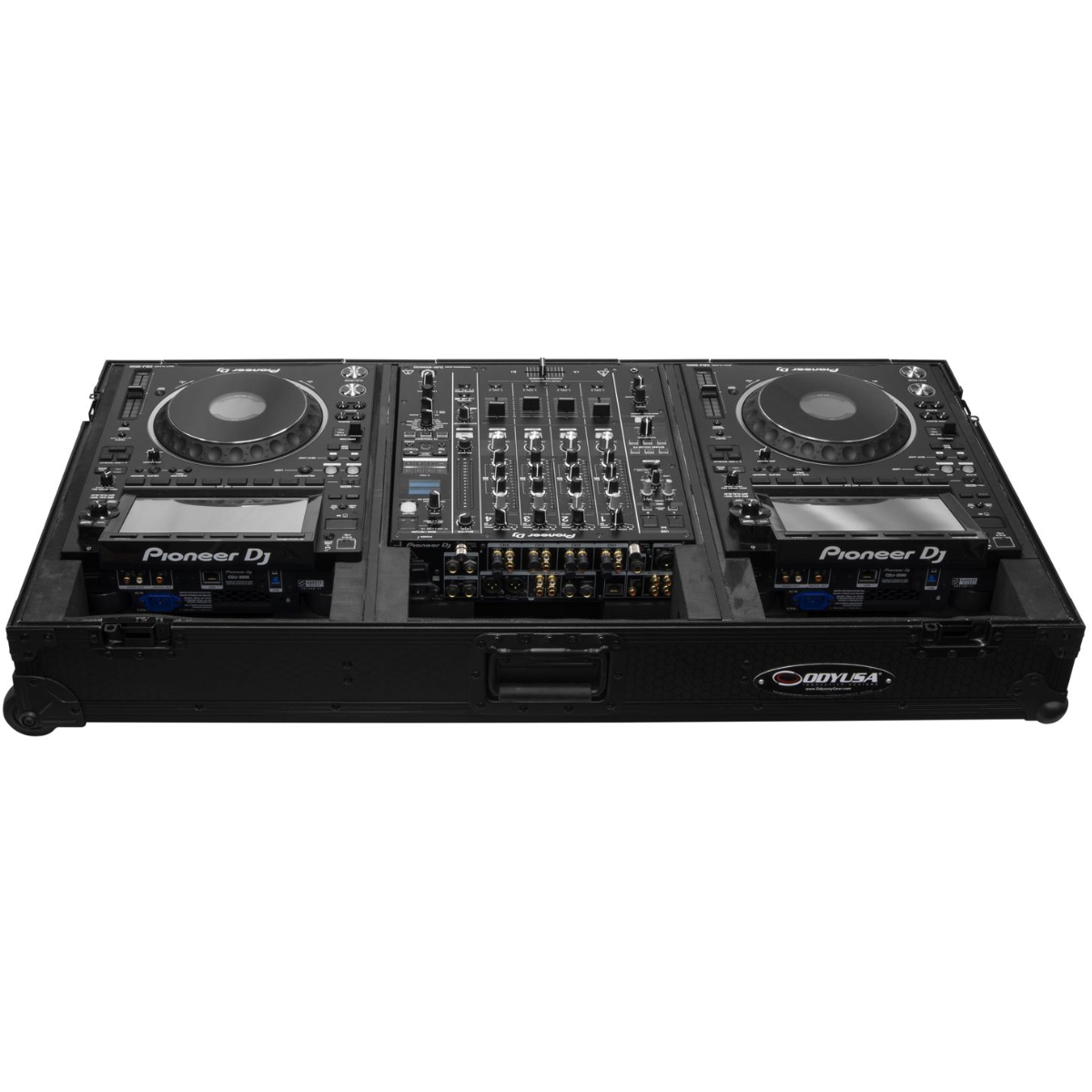 Odyssey 810158 | Industrial Board Case for 12″ DJ Mixer & 2 CDJ-3000 | Heavy-Duty Custom Fit