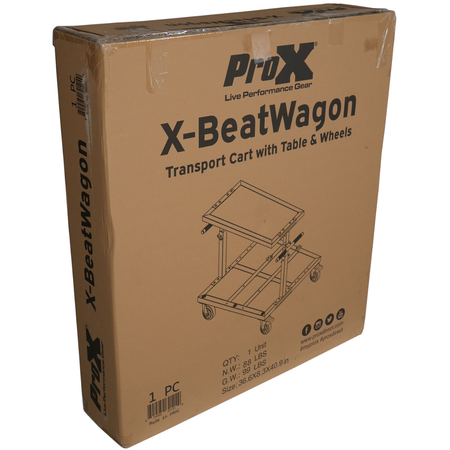 ProX X-BeatWagon | Mobile DJ Workstation | Truss and Pole Mount Ready