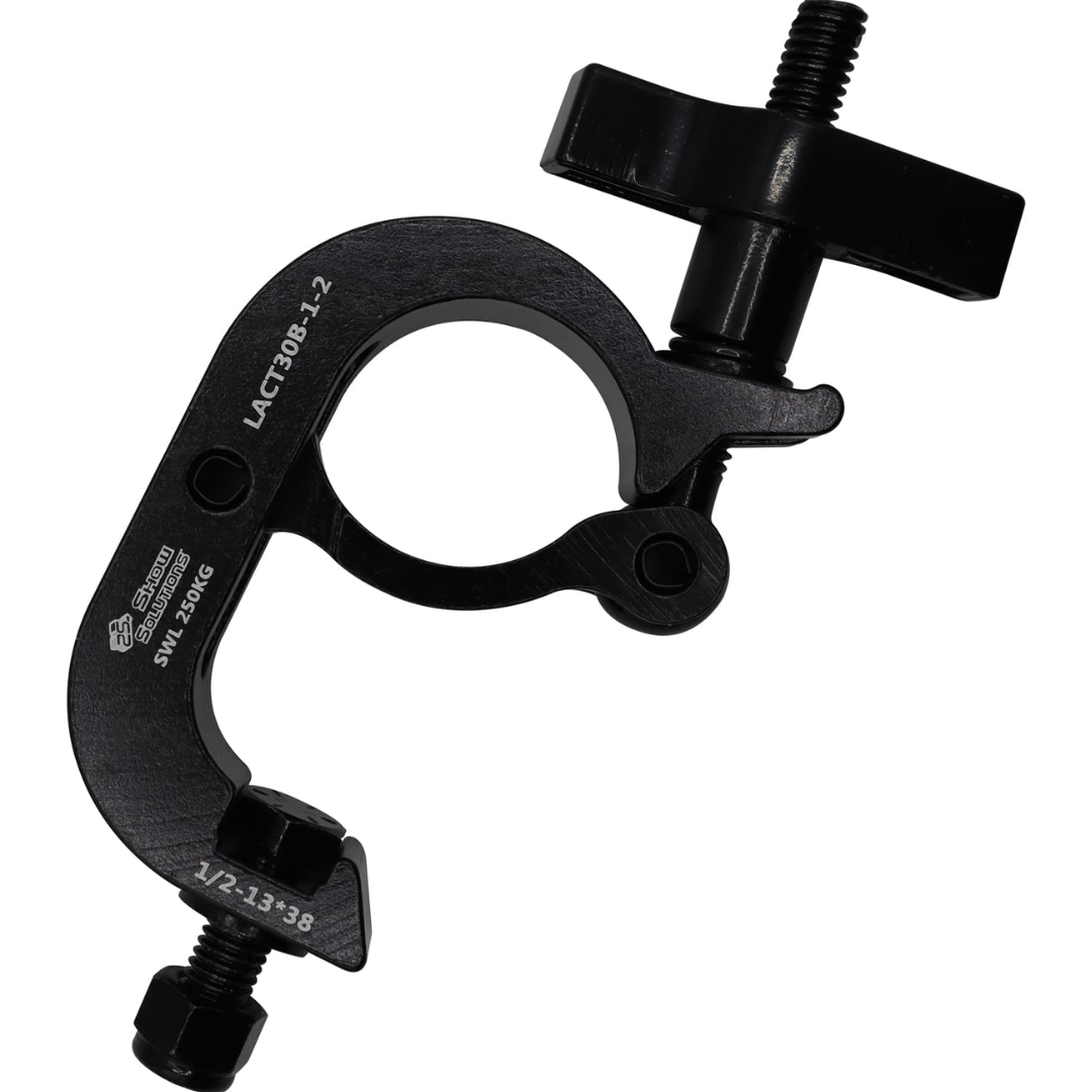 Odyssey LACT30B-1-2 | 30mm Black Half Coupler Clamp for 2" Tubing