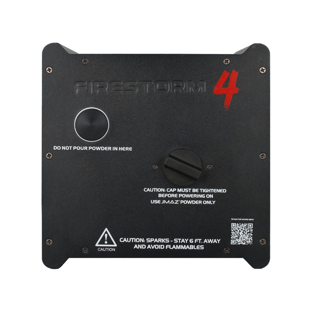 JMAZ Firestorm F4 | Cold Spark FX with 13ft Burst Height | DMX & RF Control with Safety Shutoff