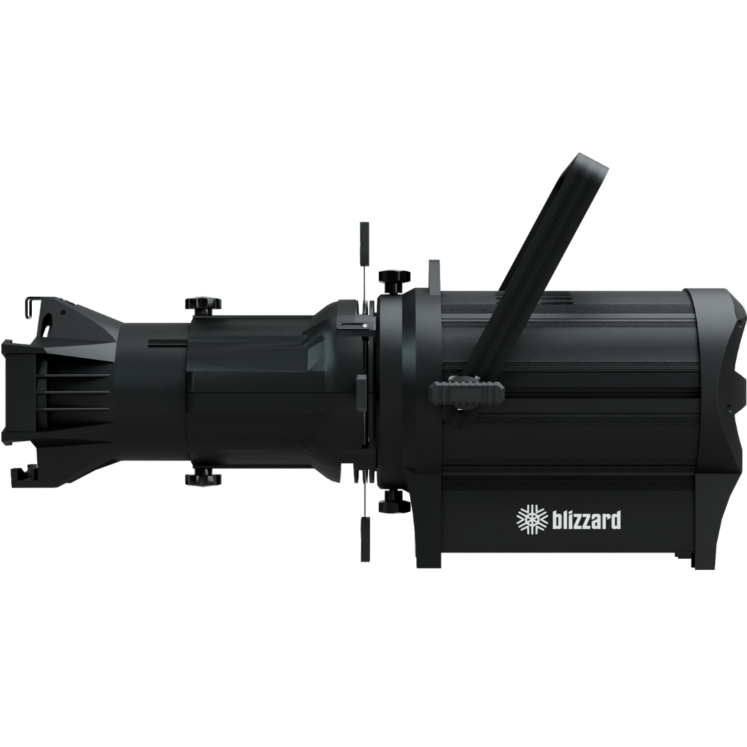 Blizzard Lighting Verismo IP Profile RGBALC | IP65 Outdoor 300W RGBALC LED Ellipsoidal with Framing Shutters