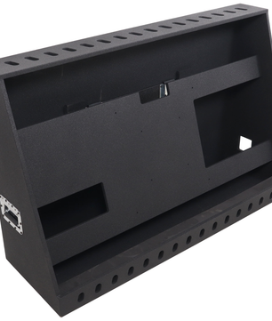 ProX XS-TV55FMW | 55 Inch LED TV Flight Case | Floor Monitor Road Case with 4 Inch Wheels