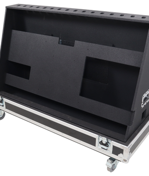 ProX XS-TV55FMW | 55 Inch LED TV Flight Case | Floor Monitor Road Case with 4 Inch Wheels