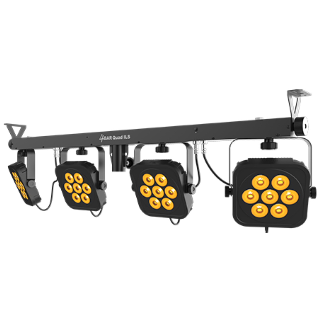 Chauvet DJ 4Bar Quad ILS | RGBA LED Wash System with Footswitch | ILS & D-Fi USB Compatible