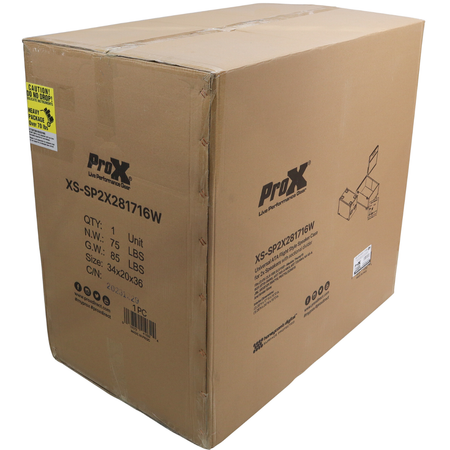 ProX XS-SP2X281716MK2 | Dual 15in Speaker Flight Case | ATA Protection with Removable Divider