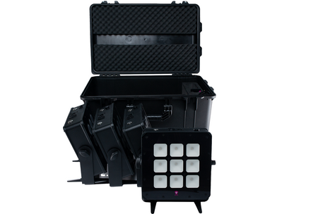 Ape Labs Marvel Pix Wash TourBox | 4x Lights, Case, Remote - IP65, Pixel, CRMX, 150 Degree (ID: 100476)