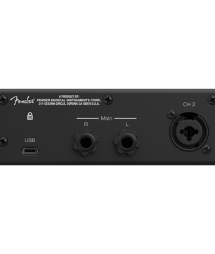 Fender Quantum LT 2 | 2x2 USB-C Interface | 75dB MAX-HD Preamp with Loopback
