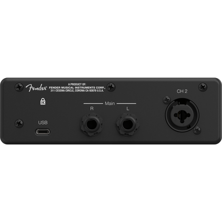 Fender Quantum LT 2 | 2x2 USB-C Interface | 75dB MAX-HD Preamp with Loopback