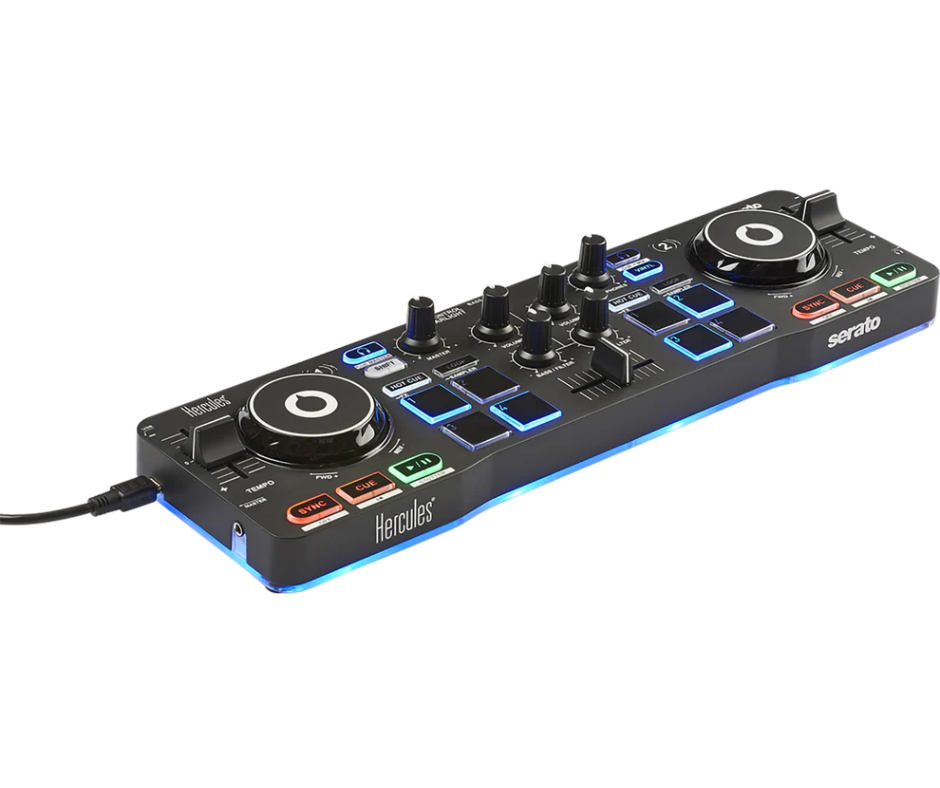 Hercules DJ Starter Kit Worldwide | Starlight Controller + DJMonitor 32 + HDP M40.2 | Complete Serato DJ Lite Package