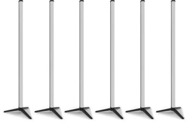 Chauvet Pro WELL STX180 (6-Pack) | Battery-Powered RGB LED Tubes | IP65 Wireless Uplighting Kit