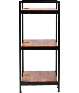 Wavebone Jenga Triple Shelf Wood | Studio Storage Rack | Three Tier Equipment Shelf