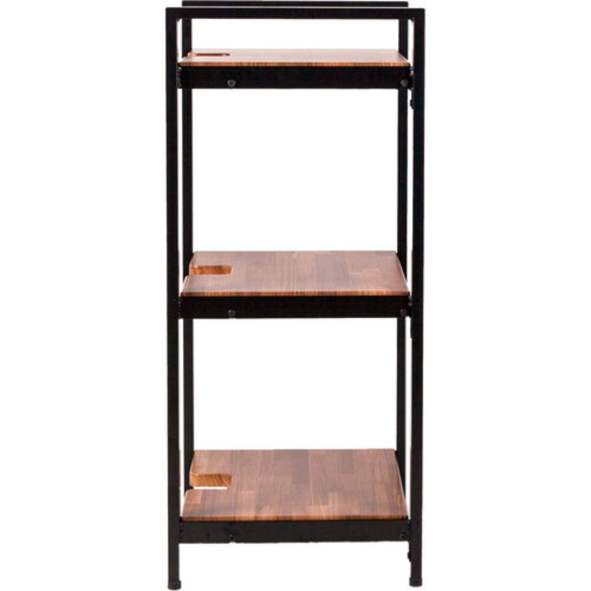 Wavebone Jenga Triple Shelf Wood | Studio Storage Rack | Three Tier Equipment Shelf