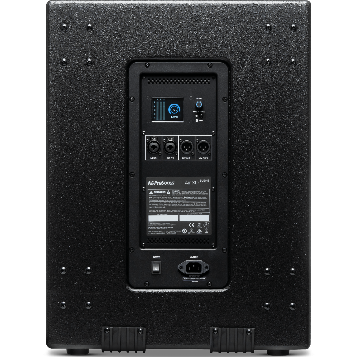 PreSonus AIR XD SUB 15 | 15in Active Subwoofer - 2000W | 128dB Low-End with DSP Control
