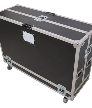 ProX XS-TV55FMW | 55 Inch LED TV Flight Case | Floor Monitor Road Case with 4 Inch Wheels