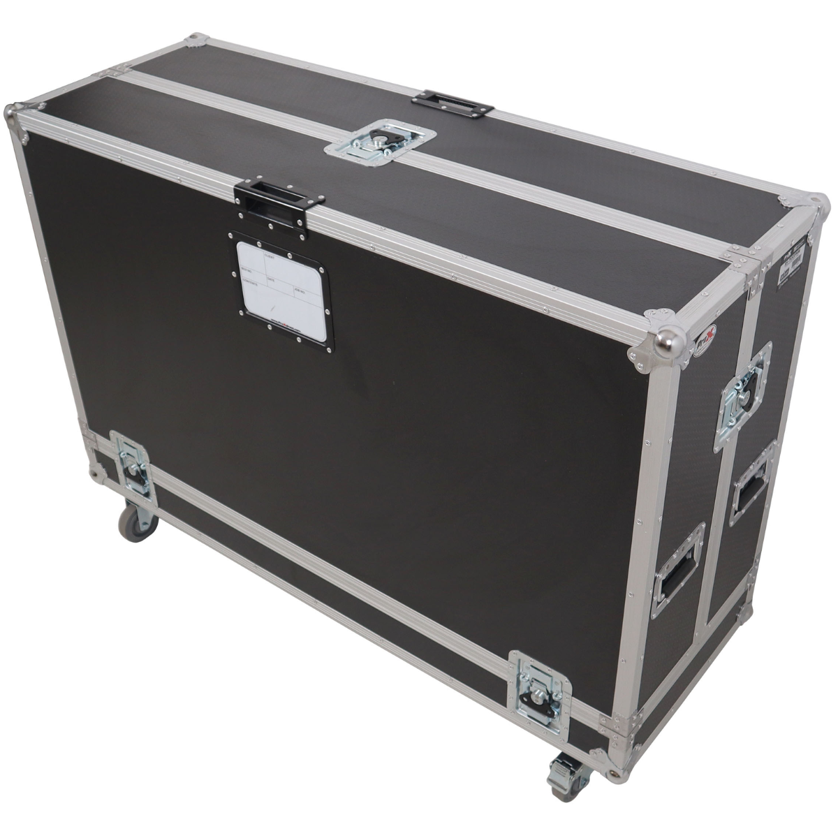 ProX XS-TV55FMW | 55 Inch LED TV Flight Case | Floor Monitor Road Case with 4 Inch Wheels