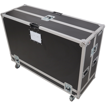 ProX XS-TV55FMW | 55 Inch LED TV Flight Case | Floor Monitor Road Case with 4 Inch Wheels