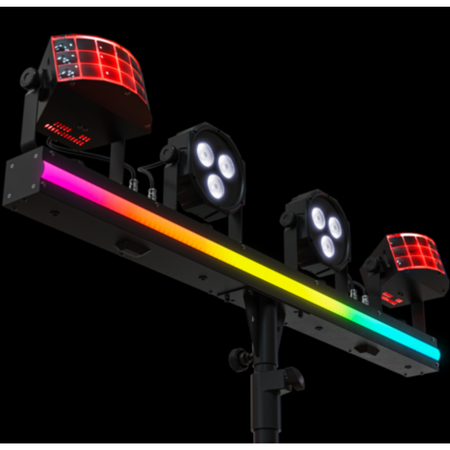 Chauvet DJ GigBAR 3 ILS | 3-in-1 Derby Par Strip System | Complete Lighting System with Tripod & Control
