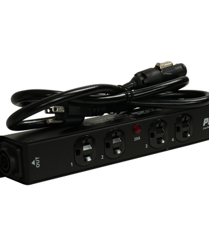 ProX X PWEDX4MAYA | 4 Outlet Edison Power Strip | TRUE1 IN/OUT 20A Power Center