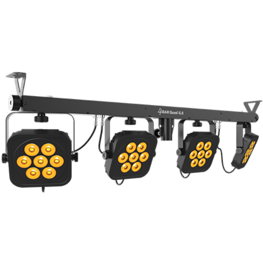 Chauvet DJ 4Bar Quad ILS | RGBA LED Wash System with Footswitch | ILS & D-Fi USB Compatible