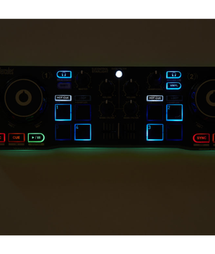 Hercules DJControl Starlight | 2-Deck USB Controller with RGB Pads | Serato DJ Lite Included